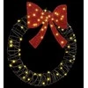 Vainikas su 60 LED Šilta balta 75 x 75 x 8 cm Ratanas