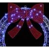 Vainikas su 60 LED Mėlyna 76 x 76 x 8,5 cm Akrilas