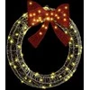 Vainikas su 80 LED Šilta balta 92 x 92 x 9,5 cm Akrilas