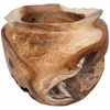 Vaisių dubuo JEPARA Teak medžio rudas Ø 35 cm