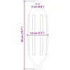 Valčių fenderiai 2 vnt. Ø 14 x 50 cm Juoda PVC