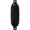 Valčių fenderiai 2 vnt. Ø 14 x 50 cm Juoda PVC