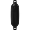 Valčių fenderiai 2 vnt. Ø 16 x 58 cm Juoda PVC
