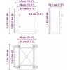 Control Cabinet Pilka 37 x 19,5 x 40 cm ABS plastikas
