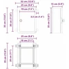 Control Cabinet Pilka 32 x 15 x 35 cm ABS plastikas