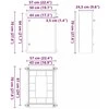 Control Cabinet Pilka 57 x 24,5 x 70 cm ABS plastikas