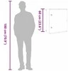 Control Cabinet Pilka 57 x 23 x 60 cm ABS plastikas