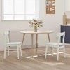 Valgomasis krėslas 2 pcs Balta 43 x 44,5 x 77 cm