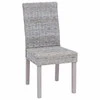 Valgomasis krėslas 2 pcs Balta plauna 45 x 54 x 93 cm