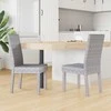 Valgomasis krėslas 2 pcs Balta plauna 45 x 54 x 93 cm