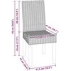 Valgomasis krėslas GENDT 2 vnt. Juoda plauna 45 x 54 x 93 cm