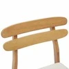 Valgomasis krėslas 2 pcs Natūralus ir šviesus