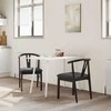 Valgomasis krėslas 2 pcs Šviesiai rudas ir juodas
