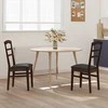 Valgomasis krėslas 2 pcs Šviesiai rudas ir juodas