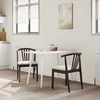 Valgomasis krėslas 2 pcs Šviesiai rudas ir šviesus