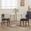 Valgomasis krėslas 2 pcs Šviesiai rudas ir juodas