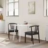 Valgomasis krėslas 2 pcs Šviesiai rudas ir juodas