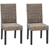 Valgomasis krėslas GENDT 2 vnt. Juoda plauna 45 x 54 x 93 cm