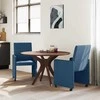 Valgomojo Kėdės su Ratukais 2 pcs Mėlyna 57 x 66 x 94 cm