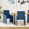 Valgomojo Kėdės su Ratukais 2 pcs Mėlyna 57 x 66 x 94 cm