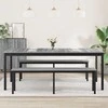 Valgomieji stalai 2 pcs 200 x 100 x 75 cm Apdirbta mediena