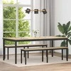 Valgomieji stalai 2 pcs 200 x 100 x 75 cm Apdirbta mediena