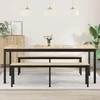 Valgomieji stalai 2 pcs 200 x 100 x 75 cm Apdirbta mediena
