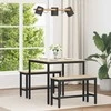 Valgomieji stalai 80 x 80 x 75 cm METALAS