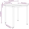 Valgomieji stalai 70 x 70 x 75 cm Apdirbta mediena