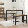 Valgomieji stalai 80 x 80 x 75 cm METALAS