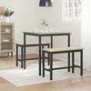 Valgomieji stalai 70 x 70 x 75 cm METALAS