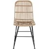Valgomojo kėdė 2 pcs Natūrali 41 x 55 x 85 cm Ratana ir Plienas