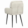 Valgomojo kėdės 2 pcs Aksomas Kreminė 59 x 59,5 x 90 cm