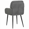 Valgomojo kėdės 2 pcs Aksomas Tamsiai pilka 59 x 59,5 x 90 cm