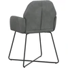 Valgomojo kėdės 2 pcs Aksomas Tamsiai pilka 55 x 50 x 84 cm