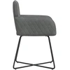 Valgomojo kėdės 2 pcs Aksomas Tamsiai pilka 59 x 56,5 x 86 cm