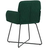 Valgomojo kėdės 2 pcs Aksomas Tamsiai žalia 59 x 56,5 x 86 cm