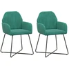 Valgomojo kėdės 2 pcs Aksomas Turkio 55 x 50 x 84 cm