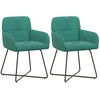 Valgomojo kėdės 2 pcs Aksomas Turkio 59 x 56,5 x 86 cm