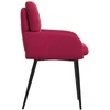 Valgomojo kėdės 2 pcs Aksomas Vyno raudona 59 x 59,5 x 90 cm