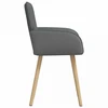 Valgomojo kėdės 2 pcs Audinys Tamsiai pilka 56,5 x 50 x 87,5 cm