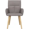 Valgomojo kėdės 2 pcs Audinys Taupe 60 x 56 x 96 cm