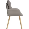 Valgomojo kėdės 2 pcs Audinys Taupe 60 x 56 x 96 cm