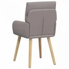 Valgomojo kėdės 2 pcs Audinys Taupe 60 x 56 x 96 cm