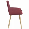 Valgomojo kėdės 2 pcs Audinys Vyno raudona 56,5 x 50 x 87,5 cm