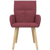 Valgomojo kėdės 2 pcs Audinys Vyno raudona 60 x 56 x 96 cm