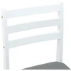 Valgomojo kėdės 2 pcs Balta 40 x 47,5 x 99,5 cm