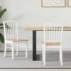 Valgomojo kėdės 2 pcs Balta 50 x 52,5 x 91 cm