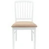 Valgomojo kėdės 2 pcs Balta 50 x 52,5 x 91 cm