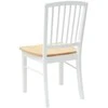 Valgomojo kėdės 2 pcs Balta 50 x 52,5 x 91 cm